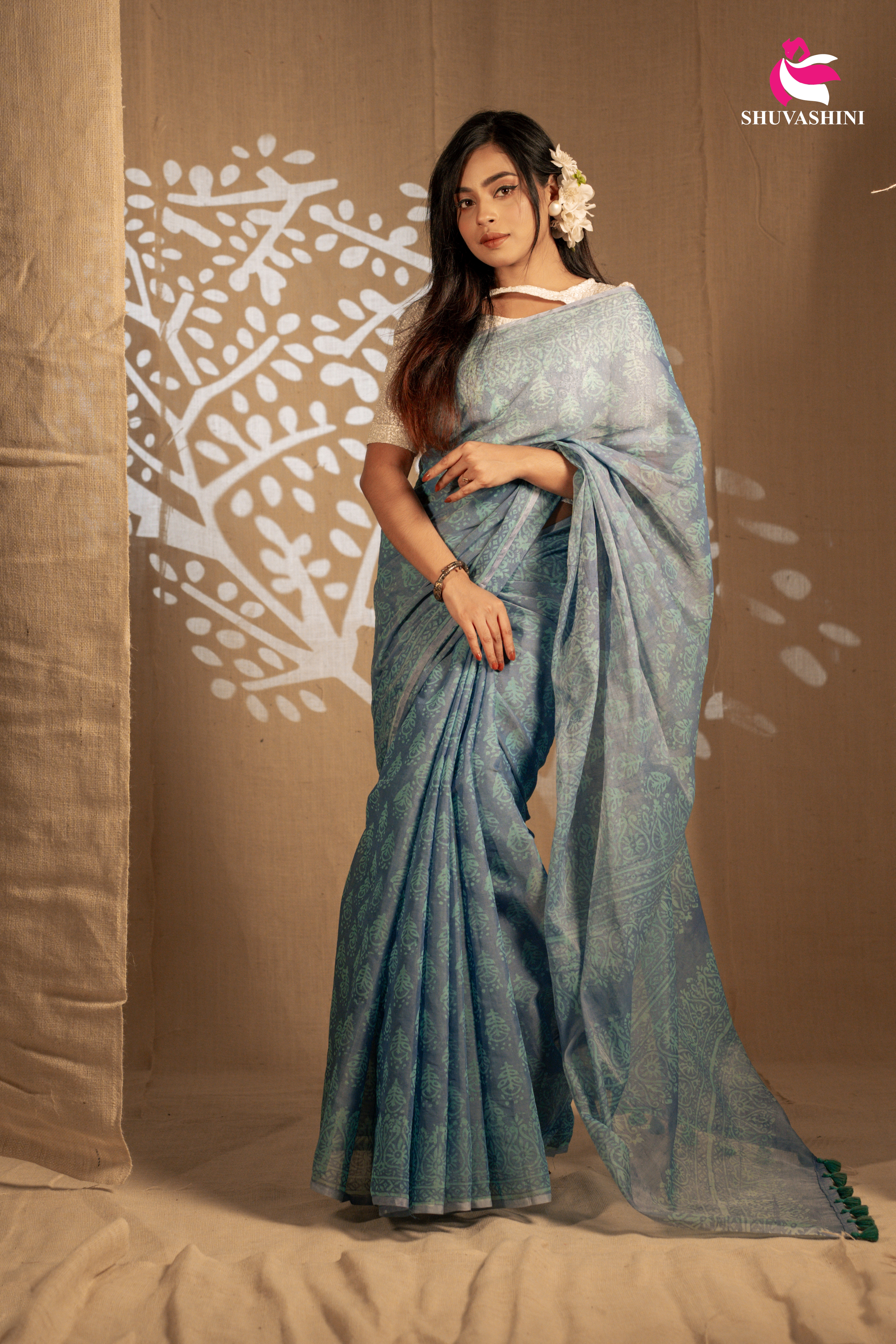 সেমি মসলিন শাড়ি