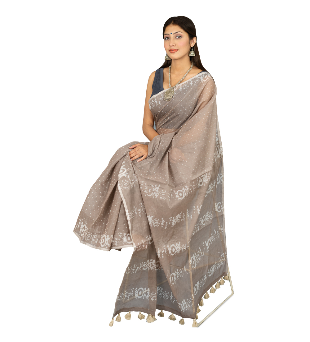 Semi Muslin Saree